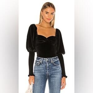 TULAROSA VELVET BODYSUIT